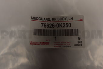 766260K250 MUDGUARD  RR BODY  L