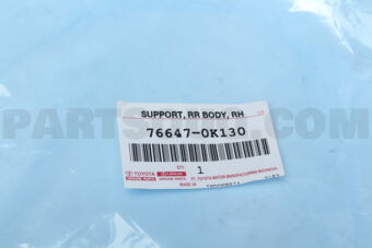 766470K130 SUPPORT, RR BODY
