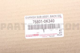 768010K340 GARNISH SUB-ASSY