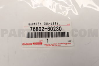7680260230 GARNISH SUB-ASSY
