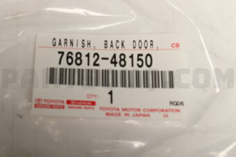 7681248150 GARNISH  BACK DOOR