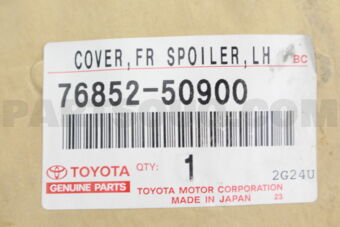 7685250900 SPOILER, FRONT, LH