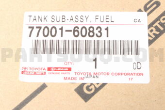 7700160831 TANK SUB-ASSY, FUEL