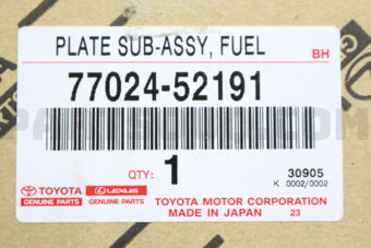7702452191 PLATE SUB-ASSY, FUEL SUCTION