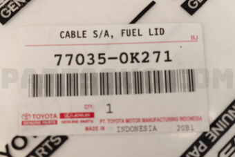 770350K271 CABLE SUB-ASSY, FUEL LID LOCK CONT