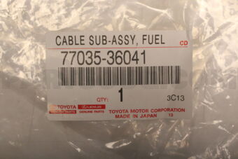7703536041 Toyota CABLE SUB-ASSY, FUEL LID LOCK CONTROL