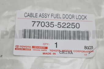 7703552250 CABLE SUB-ASSY, FUEL LID LOCK CONT