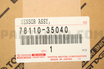 7811035040 SENSOR ASSY