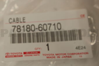7818060710 Toyota CABLE ASSY, ACCELERATOR CONTROL