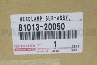 8101320050 HEADLAMP SUB-ASSY, TYPE 1, LH