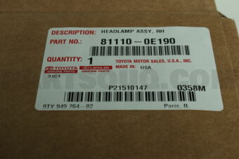 811100E190 HEADLAMP ASSY, RH