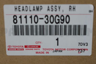 8111030G90 HEADLAMP ASSY, RH