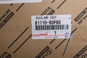 8111060P80 NR - HEADLAMP ASSY, RH