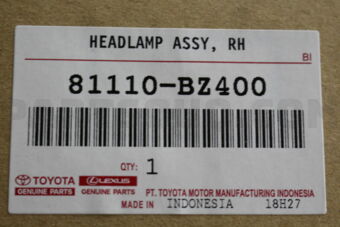 81110BZ400 HEADLAMP ASSY  RH