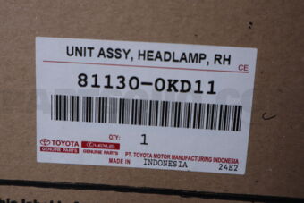 811300KD11 Toyota UNIT ASSY  HEADLAMP