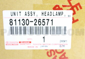 8113026571 UNIT ASSY  HEADLAMP