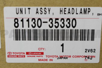 8113035330 UNIT ASSY, HEADLAMP, RH