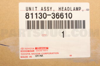 8113036610 Toyota UNIT ASSY, HEADLAMP, RH