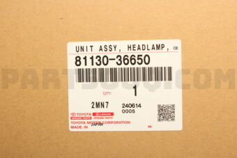 8113036650 UNIT ASSY, HEADLAMP