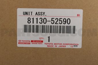 8113052590 UNIT ASSY, HEADLAMP, RH