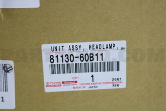 8113060B11 UNIT ASSY, HEADLAMP, RH