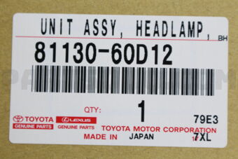 8113060D12 UNIT ASSY, HEADLAMP, RH