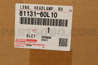 8113160L10 LENS  HEADLAMP  RH