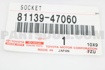 8113947060 COVER, HEADLAMP SOCKET