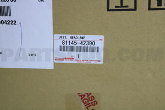 8114542390 UNIT ASSY, HEADLAMP, RH
