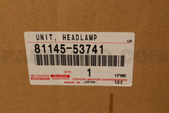 8114553741 UNIT  HEADLAMP