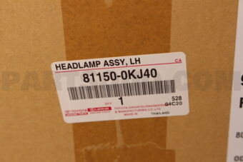 811500KJ40 HEADLAMP ASSY  LH