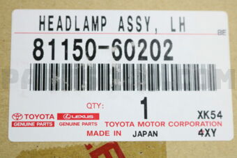 8115060202 HEADLAMP ASSY, LH