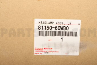 8115060W30 HEADLAMP ASSY, LH