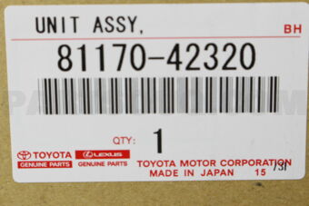 8117042320 UNIT ASSY, HEADLAMP, LH