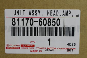 8117060850 UNIT ASSY, HEADLAMP, LH