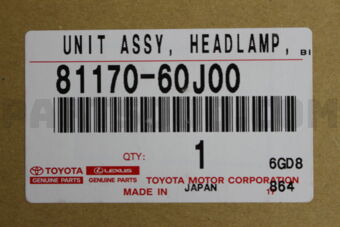 8117060J00 UNIT ASSY, HEADLAMP, LH