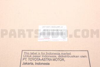 81170BZ630 UNIT ASSY, HEADLAMP
