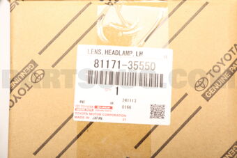 8117135550 Toyota LENS, HEADLAMP, LH