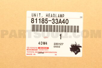 8118533A40 UNIT ASSY, HEADLAMP, LH