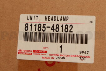 8118548182 UNIT ASSY, HEADLAMP, LH