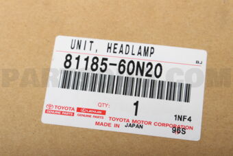 8118560N20 UNIT, HEADLAMP