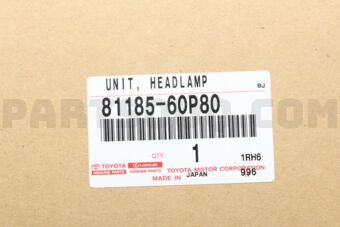 8118560P80 UNIT  HEADLAMP