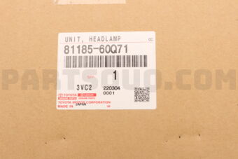 8118560Q71 UNIT  HEADLAMP