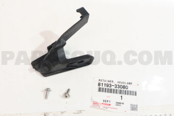 8119333080 Toyota RETAINER, HEADLAMP PROTECTOR, UPR RH