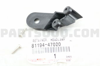 8119447020 RETAINER, HEADLAMP PROTECTOR, UPR 