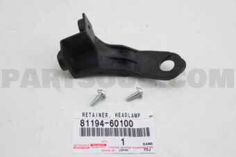 8119460100 RETAINER, HEADLAMP PROTECTOR, UPR 