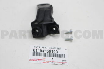 8119460100 RETAINER, HEADLAMP PROTECTOR, UPR 