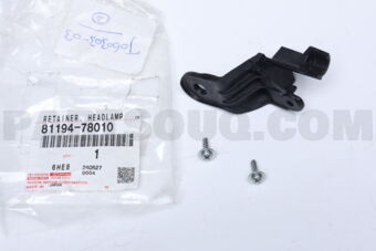 8119478010 Toyota RETAINER, LH HEADLAMP PROTECTOR, UPR LH
