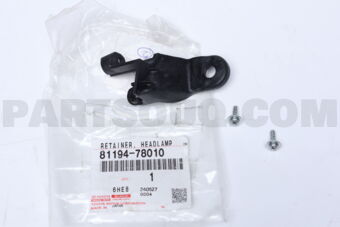 8119478010 Toyota RETAINER, LH HEADLAMP PROTECTOR, UPR LH