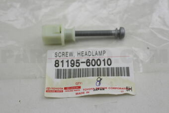 8119560010 SCREW, HEADLAMP ADJUSTING